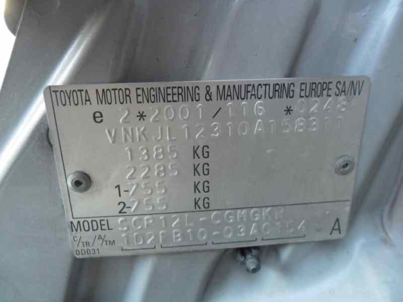 toyota yaris (ksp9/scp9/nlp9) del año 2005