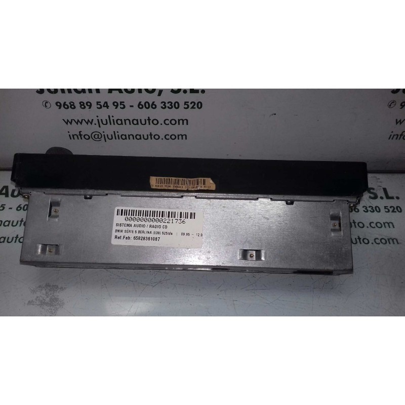 Recambio de sistema audio / radio cd para bmw serie 5 berlina (e39) 525tds referencia OEM IAM 65828361087 902201686239 PHILIPS