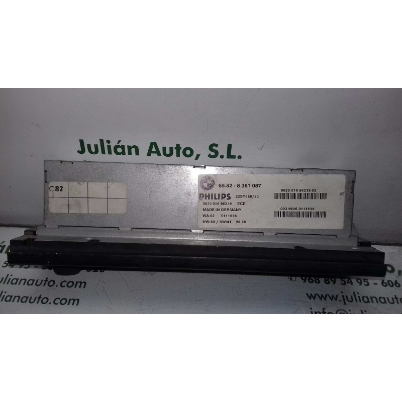 Recambio de sistema audio / radio cd para bmw serie 5 berlina (e39) 523i referencia OEM IAM 65828361087 902201686239 PHILIPS