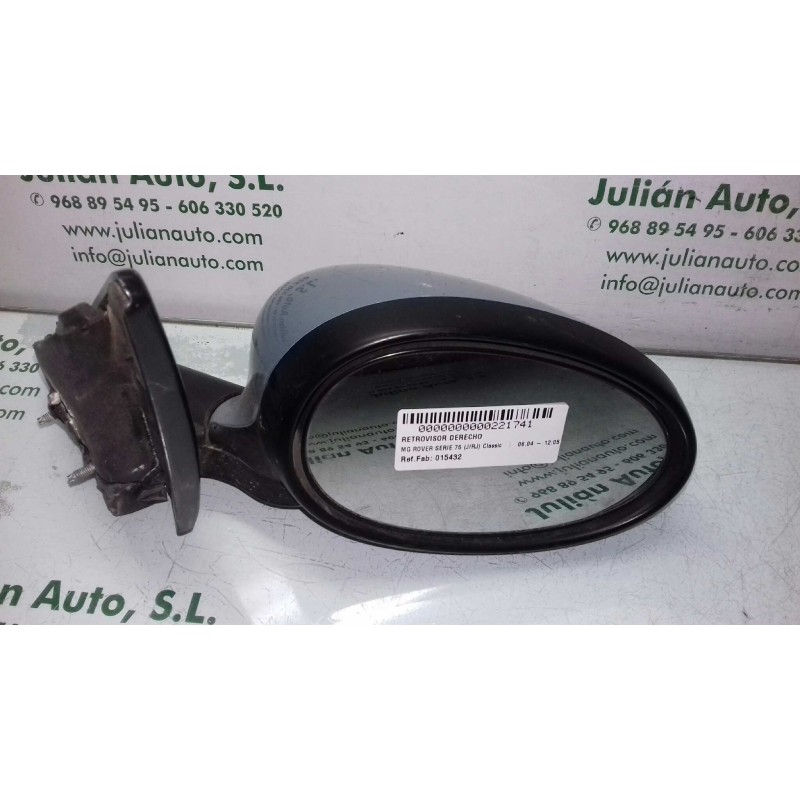 Recambio de retrovisor derecho para mg rover serie 75 (j/rj) classic referencia OEM IAM 015432  ELECTRICO