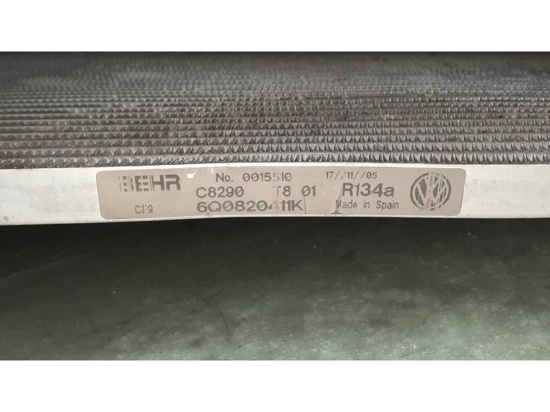 Recambio de condensador / radiador aire acondicionado para seat ibiza (6l1) reference referencia OEM IAM 6Q0820411K  