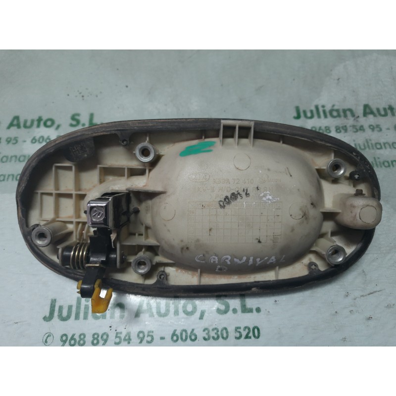 Recambio de maneta exterior lateral derecha para kia carnival ii 2.9 cdri ex referencia OEM IAM K53A72410  