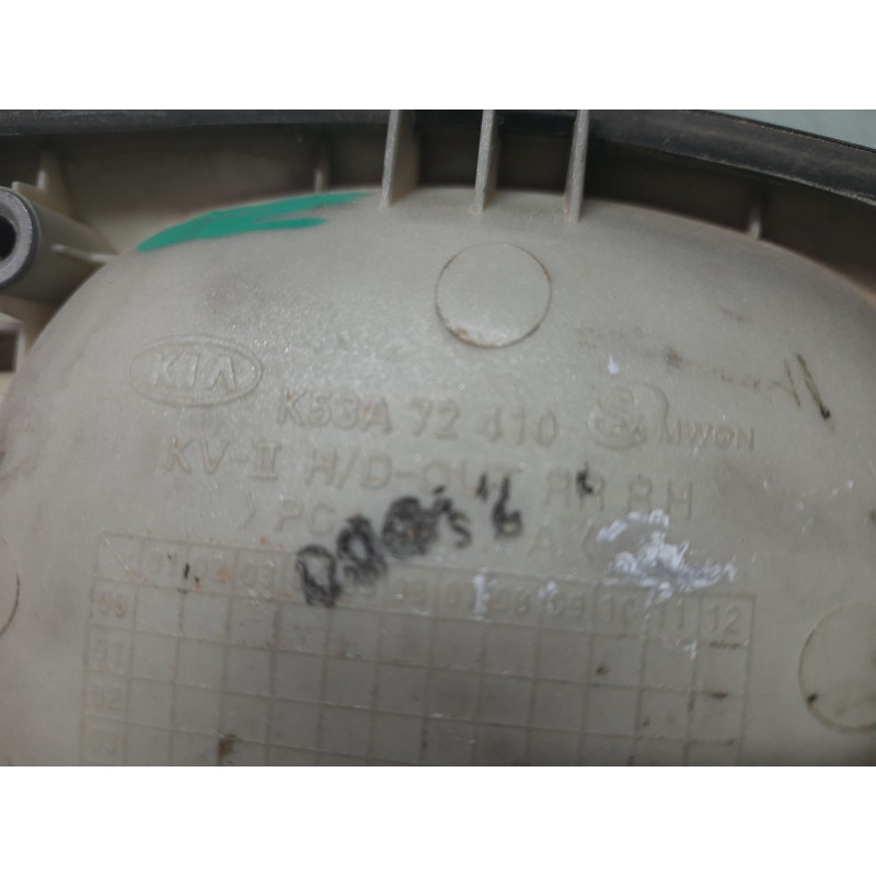 Recambio de maneta exterior lateral derecha para kia carnival ii 2.9 cdri ex referencia OEM IAM K53A72410  