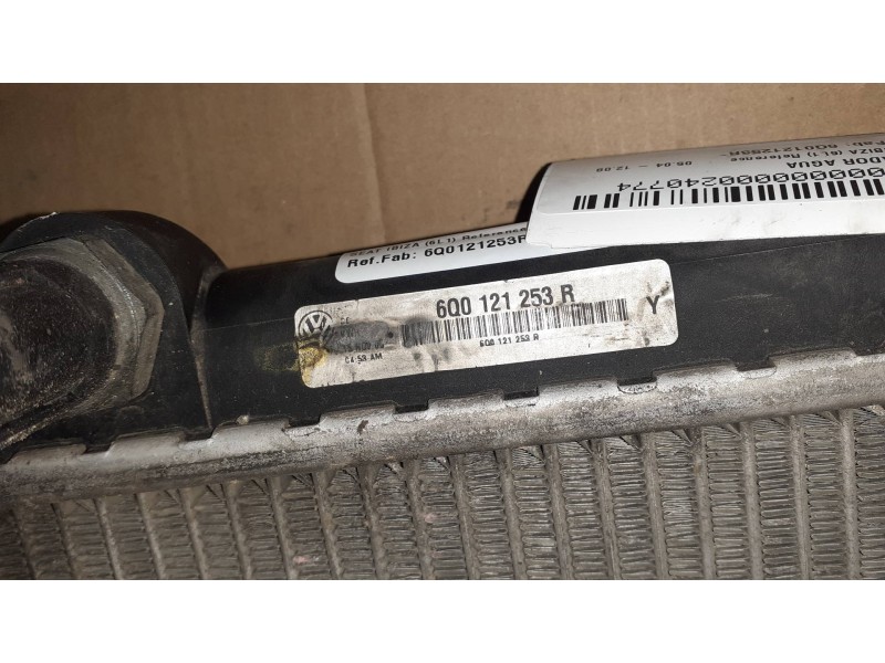 Recambio de radiador agua para seat ibiza (6l1) reference referencia OEM IAM 6Q0121253R  