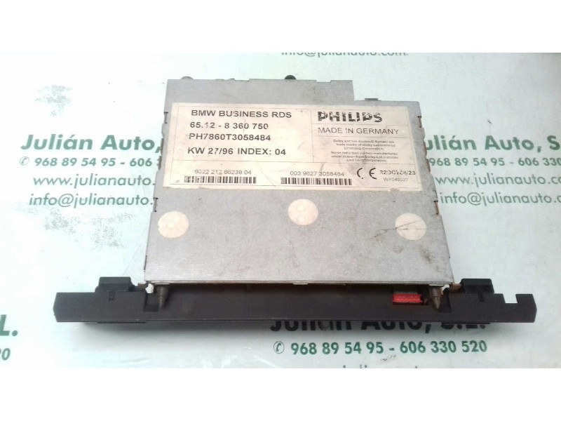 Recambio de sistema audio / radio cd para bmw serie 5 berlina (e39) 528i referencia OEM IAM 65128360750 PH7860T3058484 PHILIDS