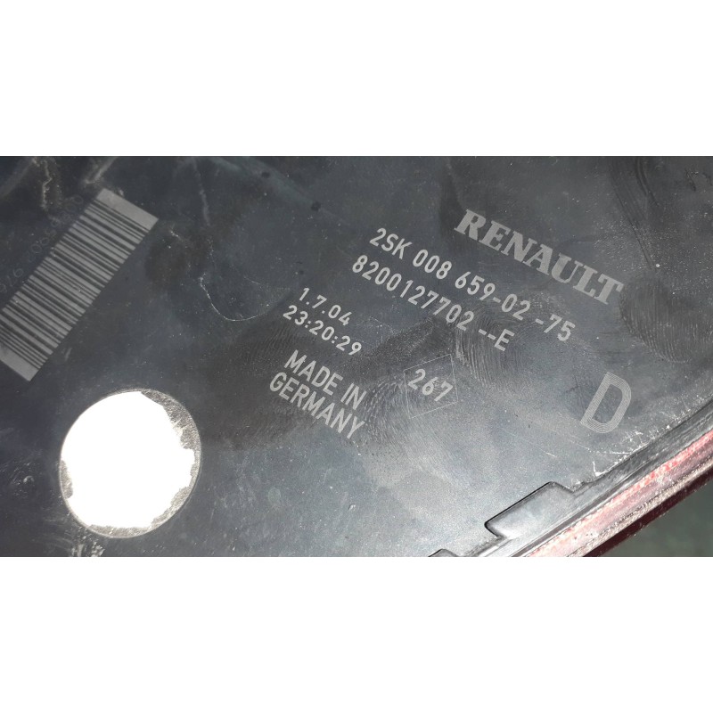 Recambio de piloto trasero derecho para renault scenic ii grand confort authentique referencia OEM IAM 8200127702 15911600 