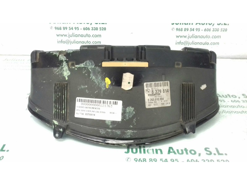 Recambio de cuadro instrumentos para bmw serie 3 berlina (e36) 318tds referencia OEM IAM 83799814 0263610004 INDEX