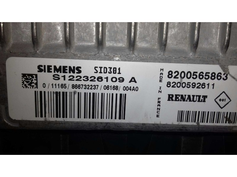 Recambio de centralita motor uce para renault scenic ii authentique referencia OEM IAM S122326109A 8200565863 8200592611
