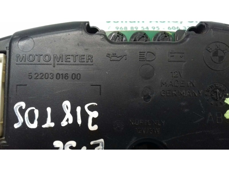 Recambio de cuadro instrumentos para bmw serie 3 berlina (e36) 318tds referencia OEM IAM 83799814 0263610004 INDEX
