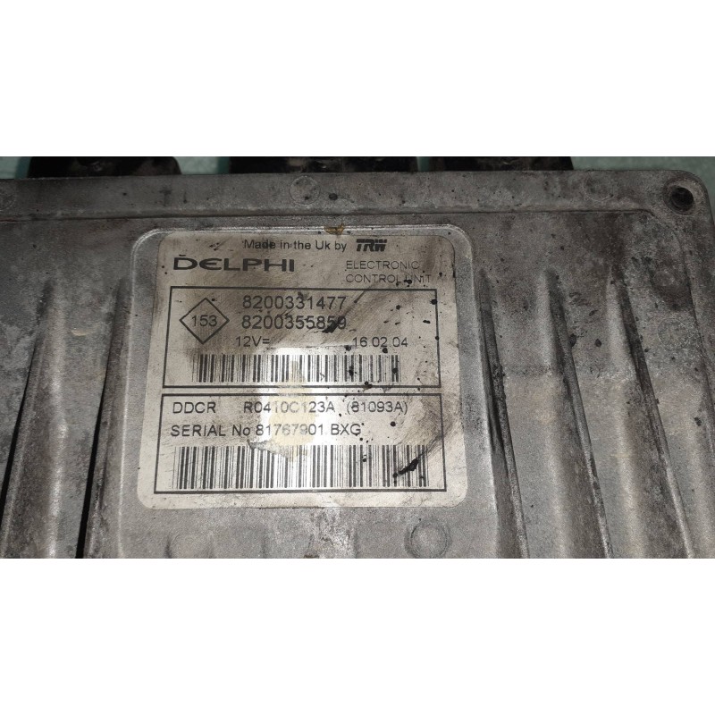 Recambio de centralita motor uce para renault kangoo (f/kc0) rt klima referencia OEM IAM 8200331477 8200355850 DELPHI