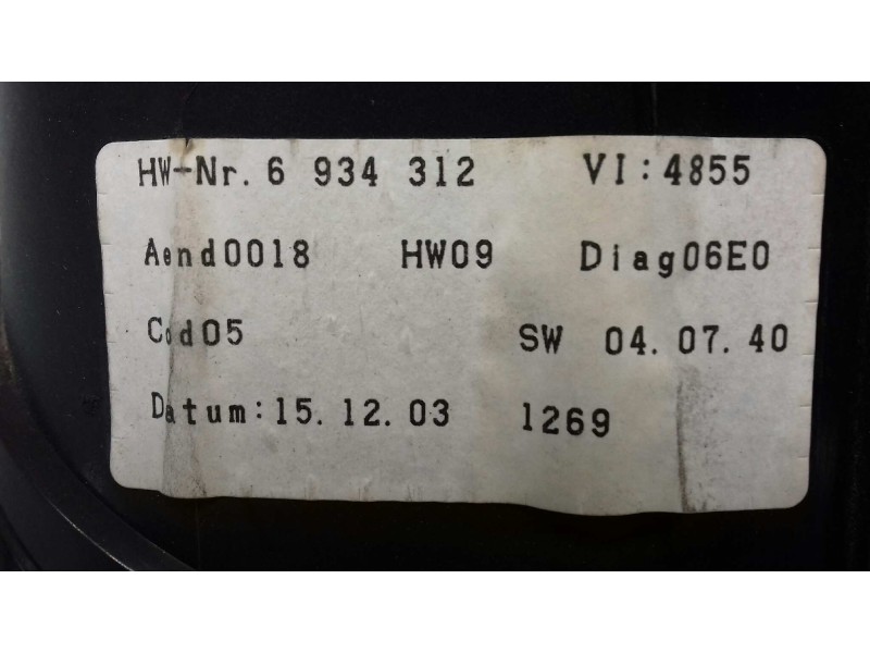 Recambio de cuadro instrumentos para bmw serie 5 berlina (e60) 520i referencia OEM IAM A2C53020569 62116947355 110080213