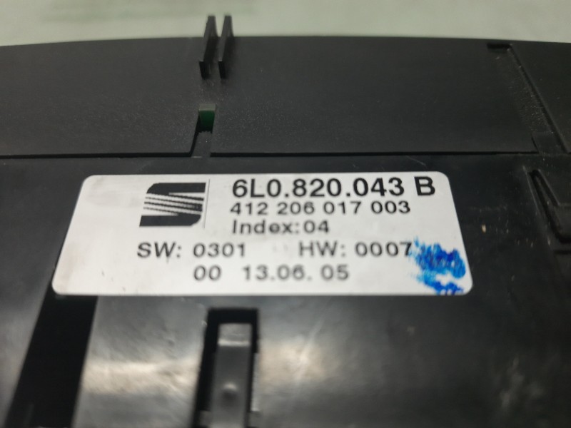 Recambio de mando climatizador para seat cordoba berlina (6l2) reference referencia OEM IAM 6L0820043B  
