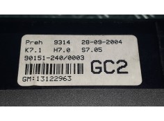 Recambio de mando climatizador para opel astra h ber. cosmo referencia OEM IAM 13122963   2