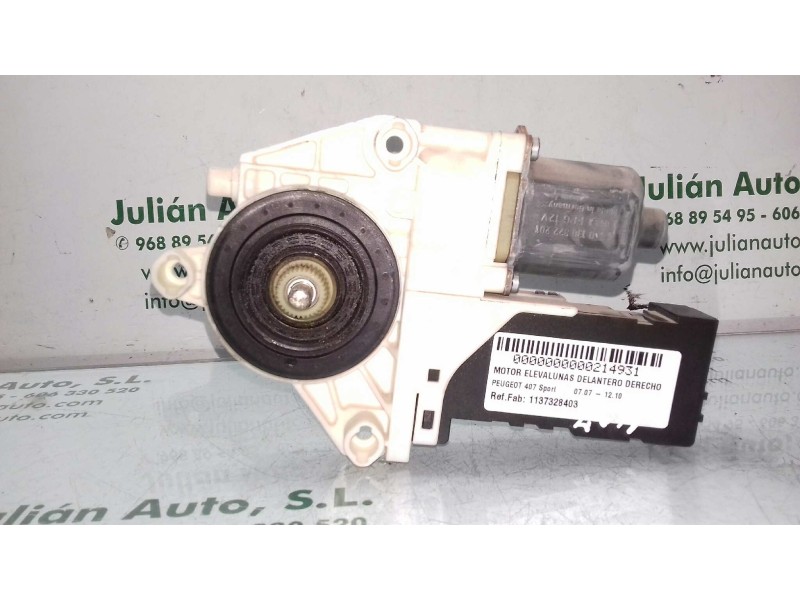 Recambio de motor elevalunas delantero derecho para peugeot 407 sport referencia OEM IAM 1137328403 9663036580 