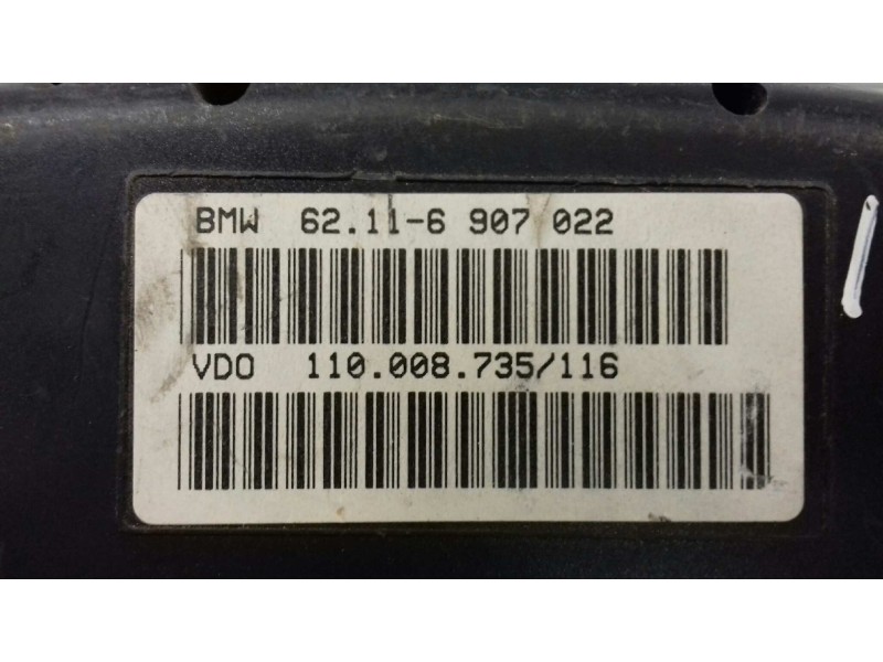 Recambio de cuadro instrumentos para bmw x5 (e53) 3.0d referencia OEM IAM 62116907022 110008735116 VDO