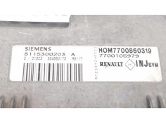 Recambio de centralita motor uce para renault megane i berlina hatchback (ba0) 1.6e rn referencia OEM IAM S115300203 7700860319  2