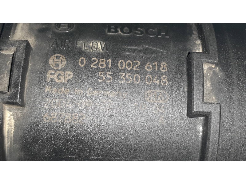 Recambio de caudalimetro para opel astra h ber. cosmo referencia OEM IAM 55350048 0281002618 BOSCH