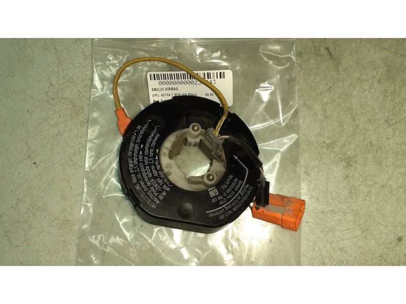 Recambio de anillo airbag para opel astra f berlina básico referencia OEM IAM 90491755  