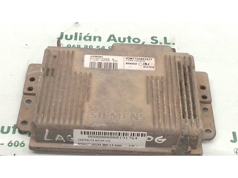 Recambio de centralita motor uce para renault laguna (b56) 2.0 anade referencia OEM IAM S113717205B 7700863477 7700102299
