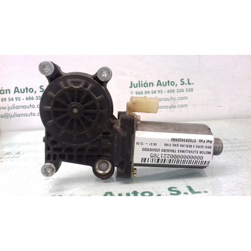 Recambio de motor elevalunas trasero izquierdo para bmw serie 3 berlina (e46) 318d referencia OEM IAM 676283620660 0130821727 