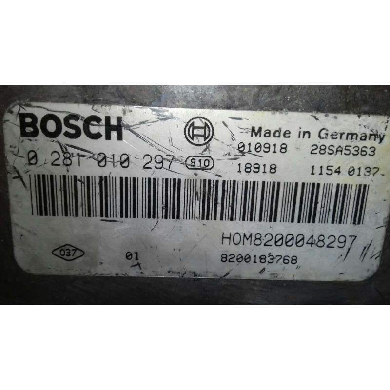 Recambio de centralita motor uce para renault laguna ii (bg0) authentique referencia OEM IAM 0281010297 8200048297 BOSCH