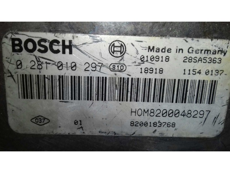 Recambio de centralita motor uce para renault laguna ii (bg0) authentique referencia OEM IAM 0281010297 8200048297 BOSCH
