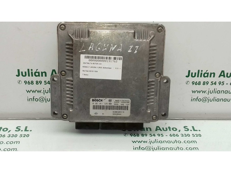 Recambio de centralita motor uce para renault laguna ii (bg0) authentique referencia OEM IAM 0281011325 8200309318 BOSCH