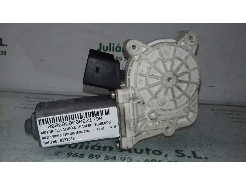 Recambio de motor elevalunas trasero izquierdo para bmw serie 5 berlina (e60) 520i referencia OEM IAM 6522319 23123635 