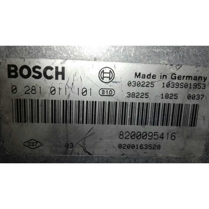 Recambio de centralita motor uce para renault laguna ii (bg0) authentique referencia OEM IAM 0281011101 8200095416 BOSCH