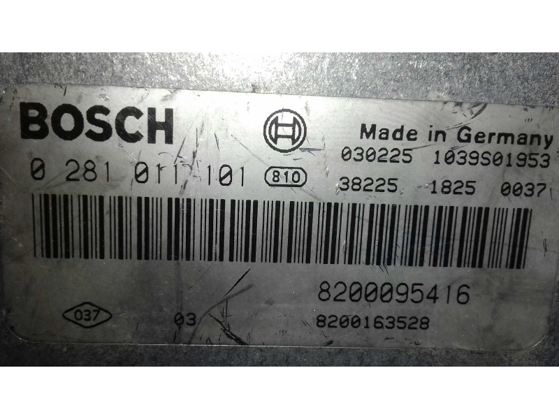 Recambio de centralita motor uce para renault laguna ii (bg0) authentique referencia OEM IAM 0281011101 8200095416 BOSCH