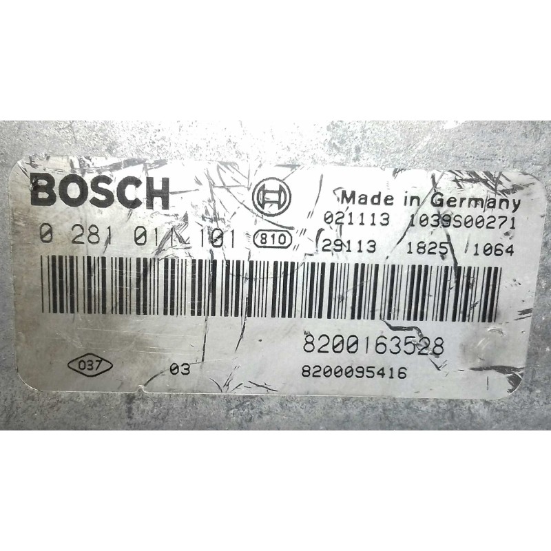 Recambio de centralita motor uce para renault laguna ii grandtour (kg0) dynamique referencia OEM IAM 0281011101 8200163528 BOSCH