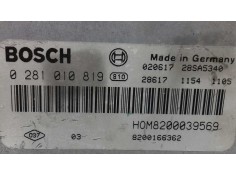 Recambio de centralita motor uce para renault megane i fase 2 berlina (ba0) 1.9 dci authentique referencia OEM IAM 0281010819 82 2