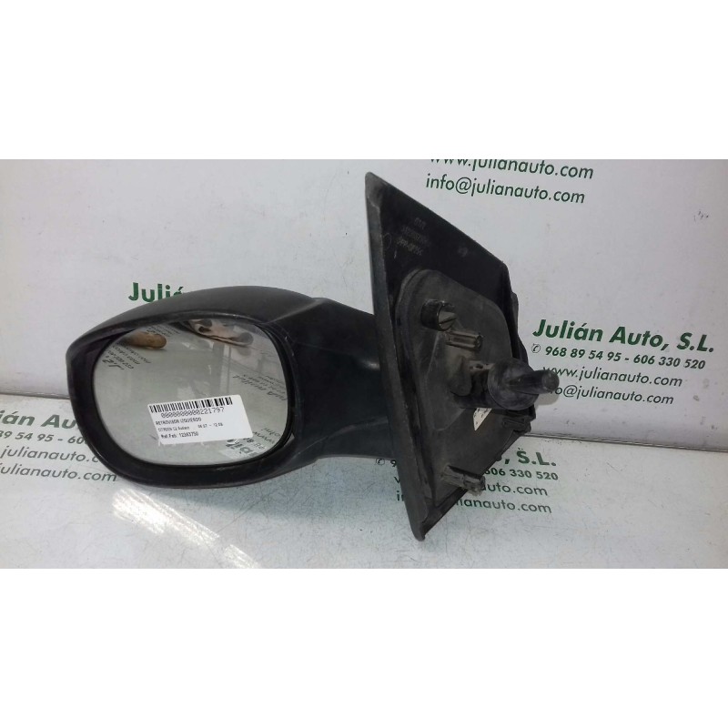 Recambio de retrovisor izquierdo para citroen c2 audace referencia OEM IAM 12363750 012026 MANUAL