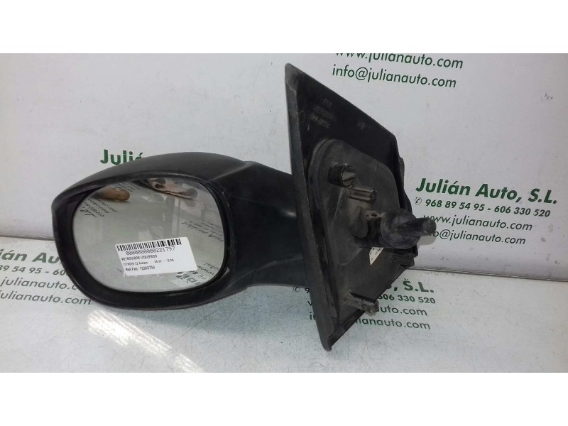 Recambio de retrovisor izquierdo para citroen c2 audace referencia OEM IAM 12363750 012026 MANUAL