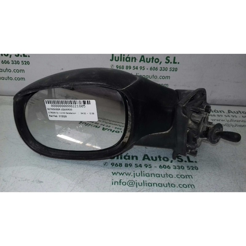 Recambio de retrovisor izquierdo para citroen c3 1.4 hdi satisfaction referencia OEM IAM 012026  MANUAL