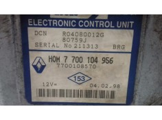 Recambio de centralita motor uce para renault kangoo (f/kc0) rn/alap modell (kcoa/c/d/e/h/u) referencia OEM IAM R04080012G 77001 2