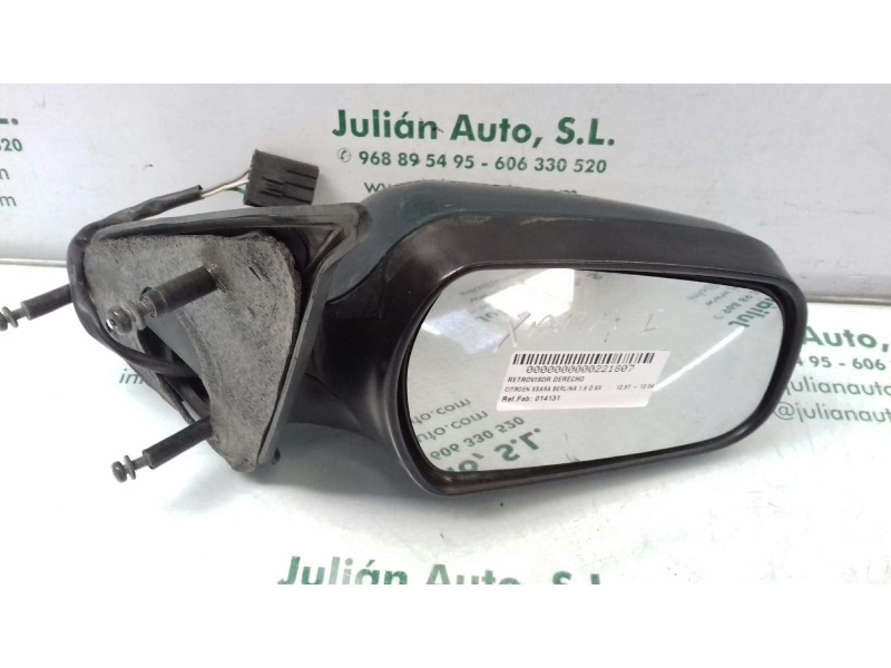 Recambio de retrovisor derecho para citroen xsara berlina 1.9 d sx referencia OEM IAM 014131  ELECTRICO
