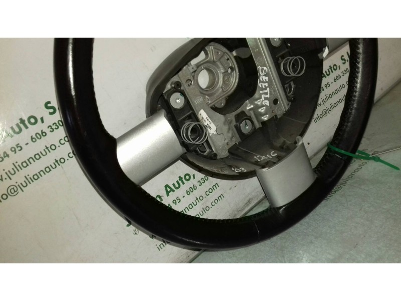 Recambio de volante para volkswagen new beetle cabriolet (1y7) 2.0 referencia OEM IAM 1C0419091AJ  PIEL