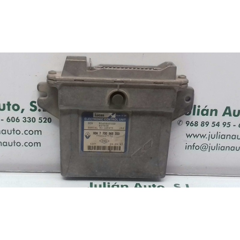 Recambio de centralita motor uce para renault kangoo (f/kc0) authentique referencia OEM IAM R04080010D 7700868300 7700107773