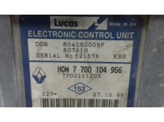 Recambio de centralita motor uce para renault clio i fase i+ii (b/c57) 1.9 d rl referencia OEM IAM R04080009F 7700104956 7700111 2