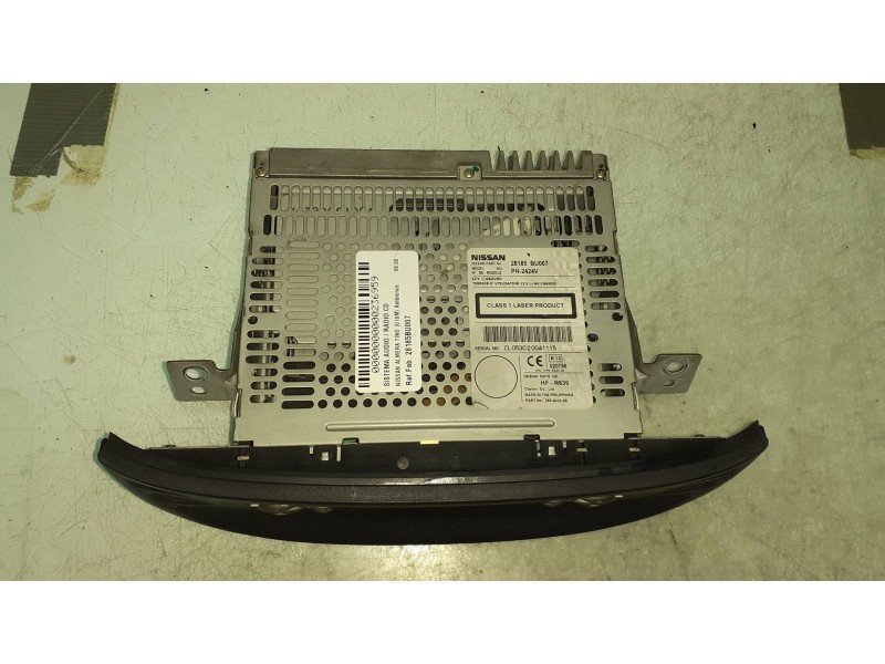Recambio de sistema audio / radio cd para nissan almera tino (v10m) ambience referencia OEM IAM 28185BU007 PN2424V 