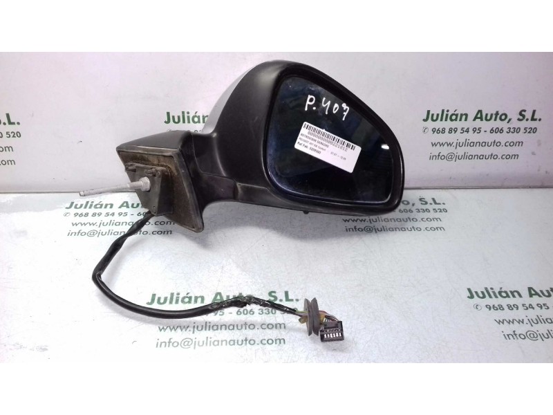 Recambio de retrovisor derecho para peugeot 407 sw confort referencia OEM IAM 0208390  ELECTRICO
