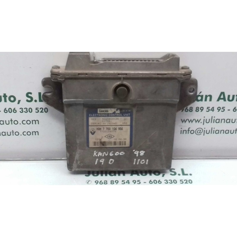 Recambio de centralita motor uce para renault kangoo (f/kc0) alize referencia OEM IAM R04080012G 7700104956 7700108570