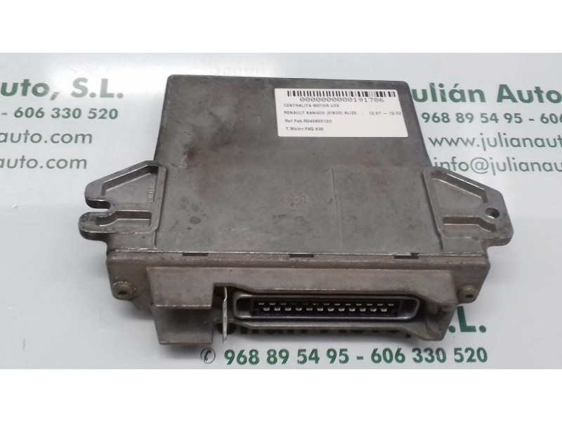 Recambio de centralita motor uce para renault kangoo (f/kc0) alize referencia OEM IAM R04080012G 7700104956 7700108570