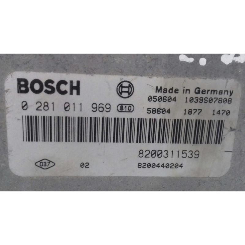 Recambio de centralita motor uce para renault laguna ii (bg0) authentique referencia OEM IAM 0281011969 8200311539 8200440204