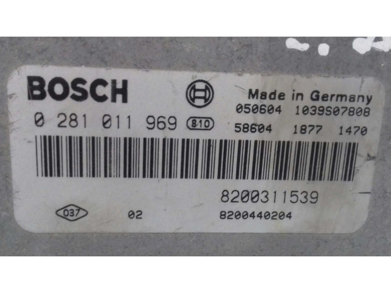 Recambio de centralita motor uce para renault laguna ii (bg0) authentique referencia OEM IAM 0281011969 8200311539 8200440204