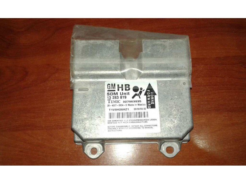 Recambio de centralita airbag para opel corsa d cosmo referencia OEM IAM 13283819 327963935 T1V9H26AZ1