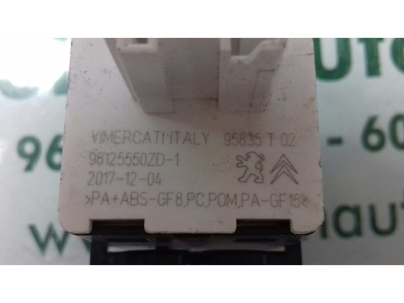 Recambio de interruptor para citroen c3 pure tech referencia OEM IAM 95835T02 98125550ZD REGULACION ALTURA
