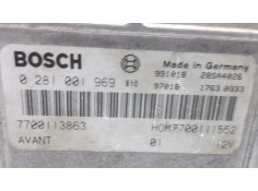 Recambio de centralita motor uce para renault megane i classic (la0) 1.9 dti alize referencia OEM IAM 0281001969 7700113863 7700 2
