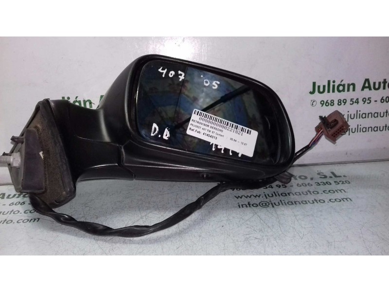 Recambio de retrovisor derecho para peugeot 407 sw st confort referencia OEM IAM 41454313  ELECTRICO